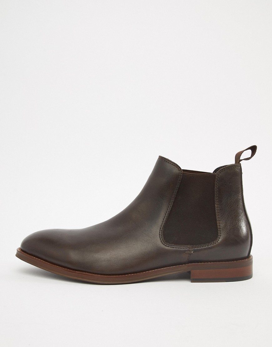 Office Imbark chelsea boots in chocolate leather