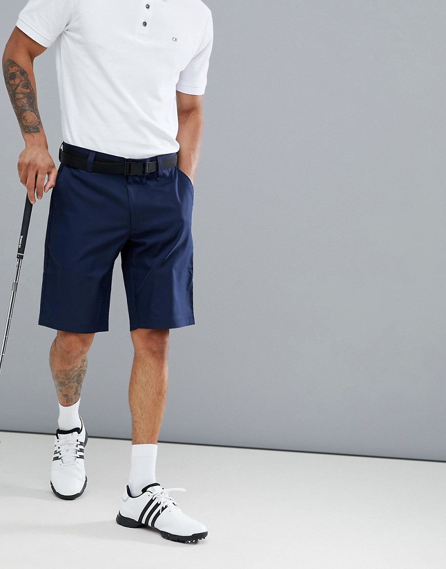 Calvin Klein Golf Tech Shorts with Logo In Navy CKMS14646 - Navy