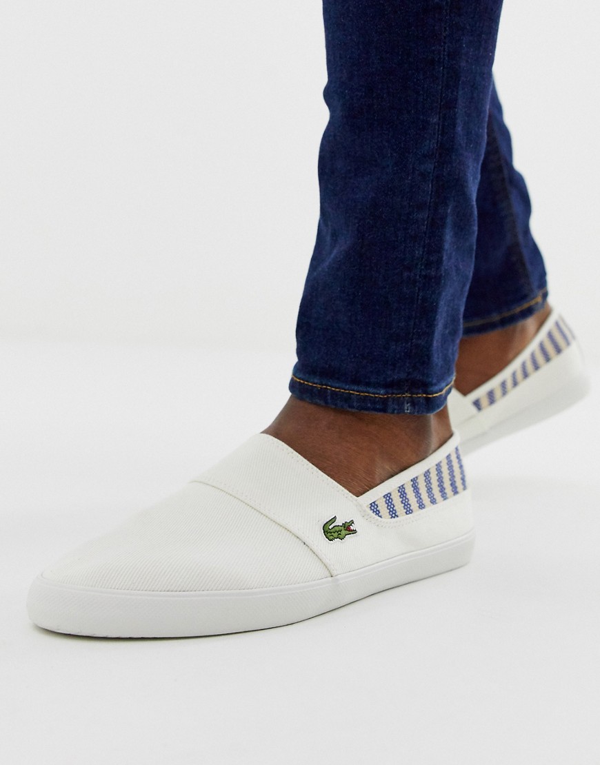 Lacoste marice plimsoll in white