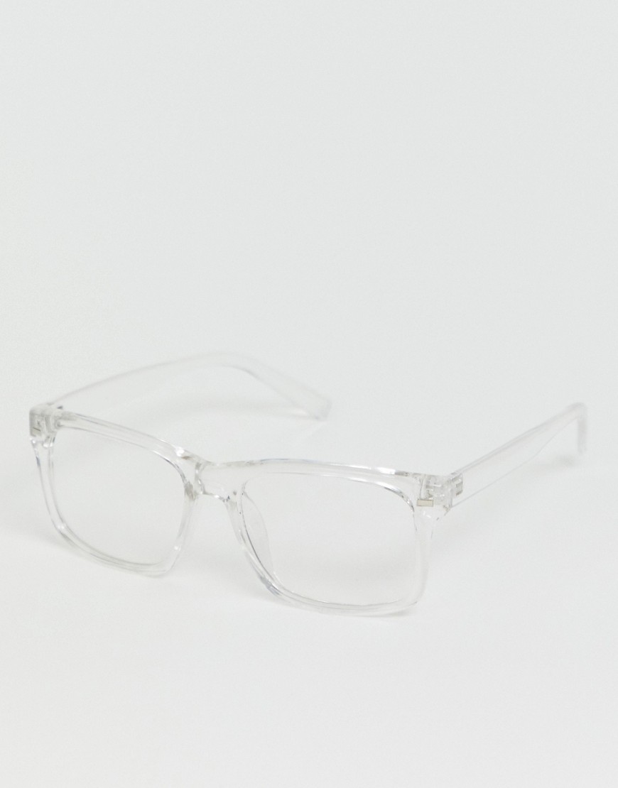 SVNX clear frame square sunglasses