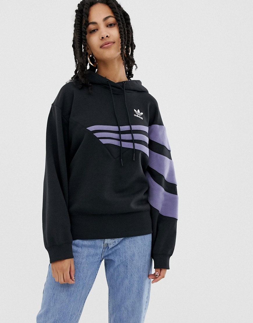 adidas Originals Linear hoodie in black