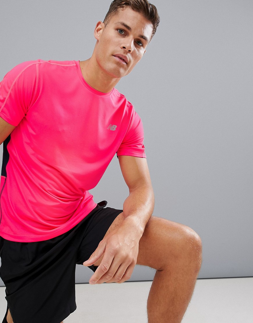 New Balance Running Accelerate t-shirt in pink