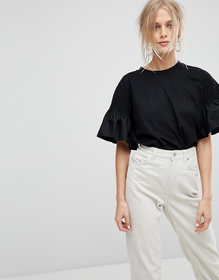 Current Air T-Shirt with Ruffle Sleeve