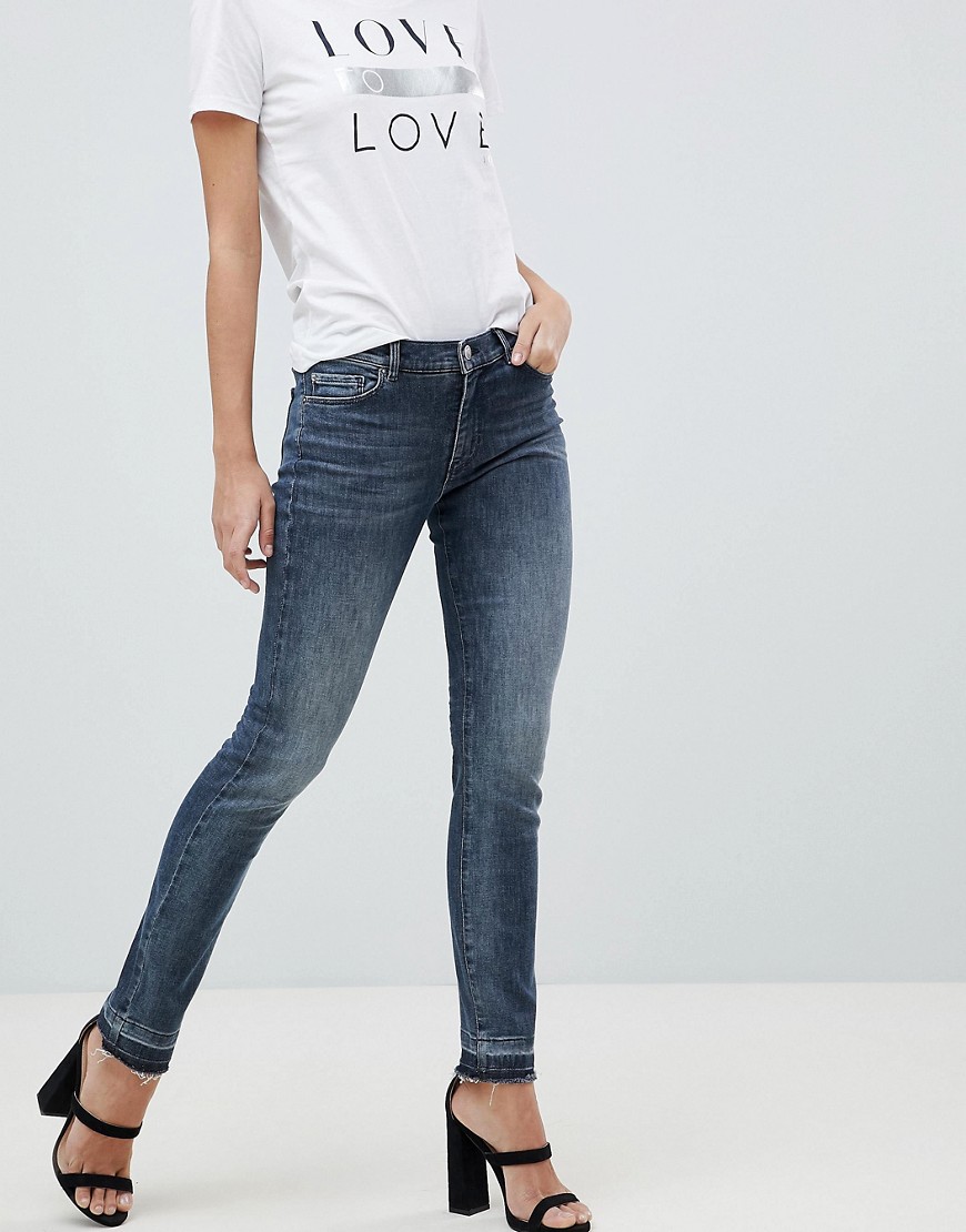 Boss Casual Skinny Jeans with Raw Hem