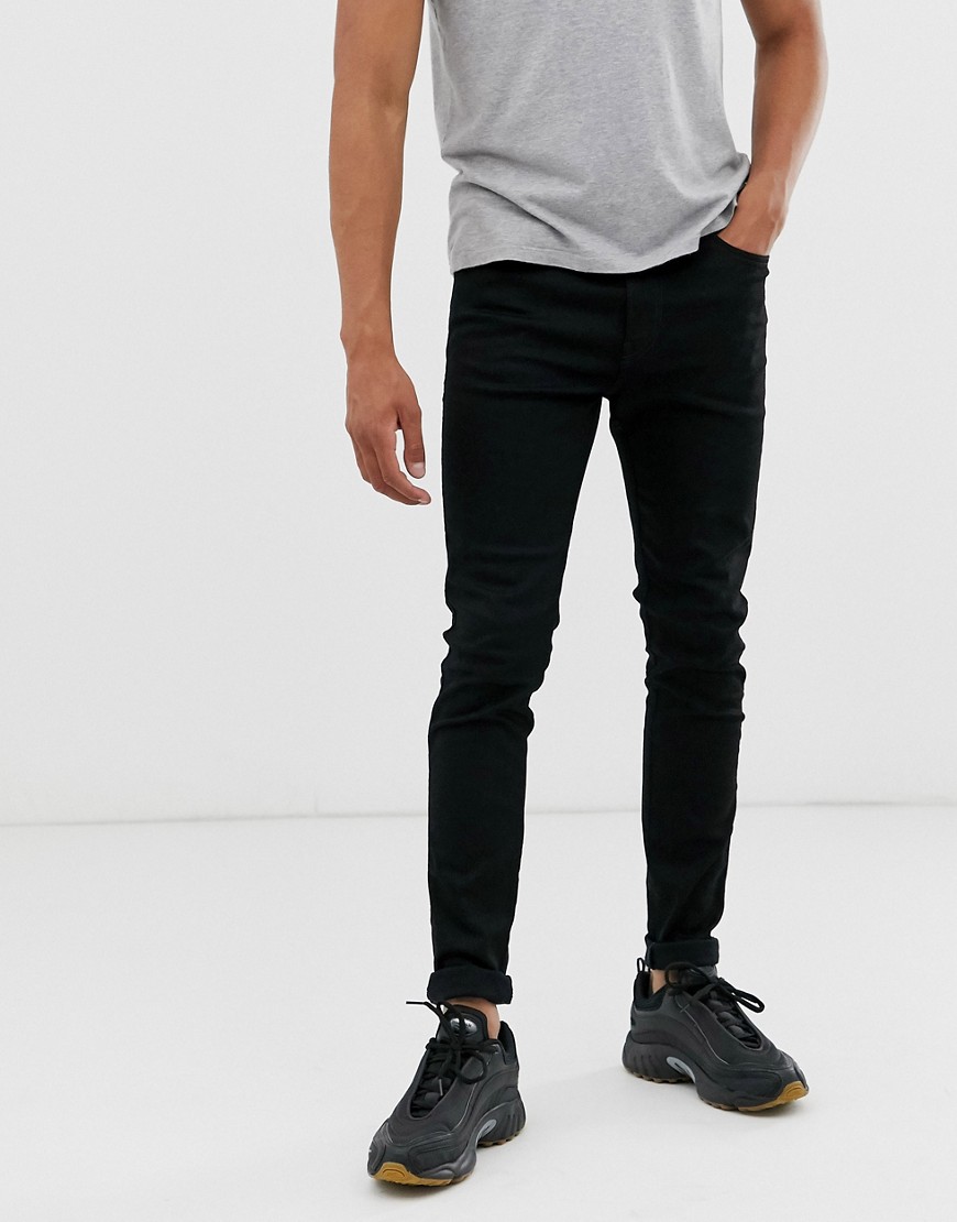 Diesel D-Istort super skinny fit jeans in 069EF stay black