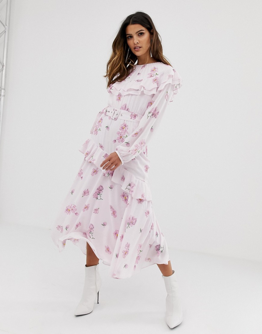 Miss Sixty floral printed tier detail dress