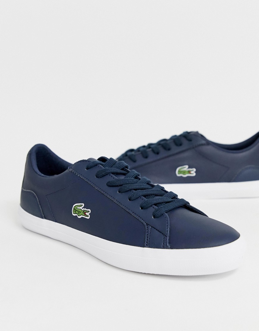 Lacoste Lerond trainers in navy leather