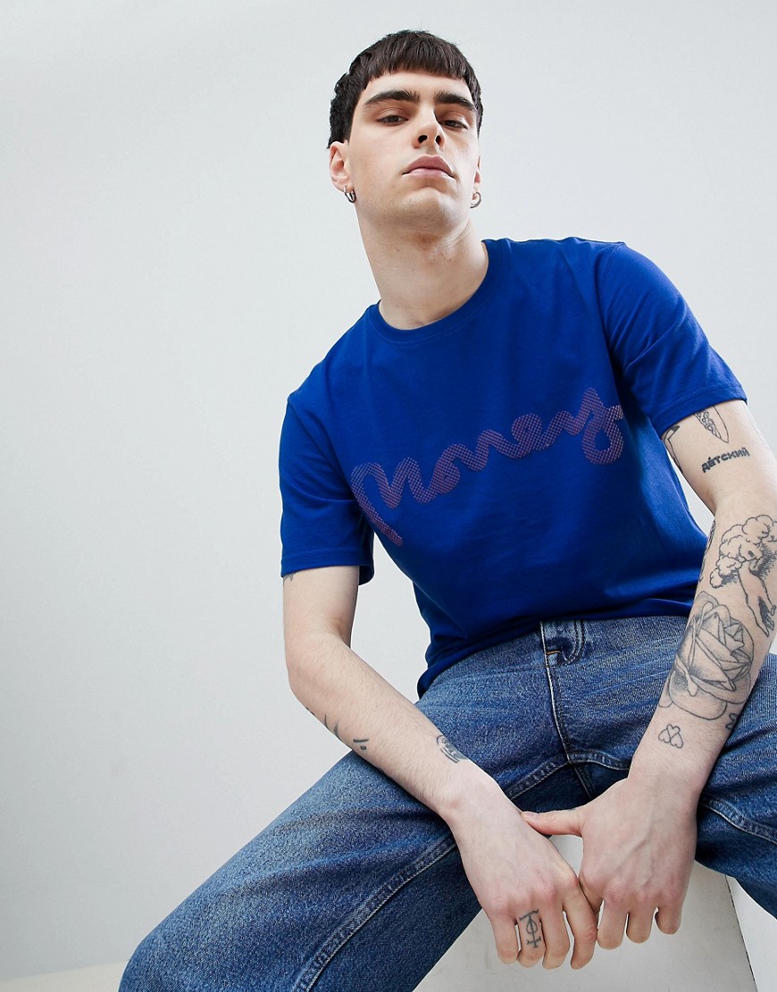 Money t-shirt in blue with logo