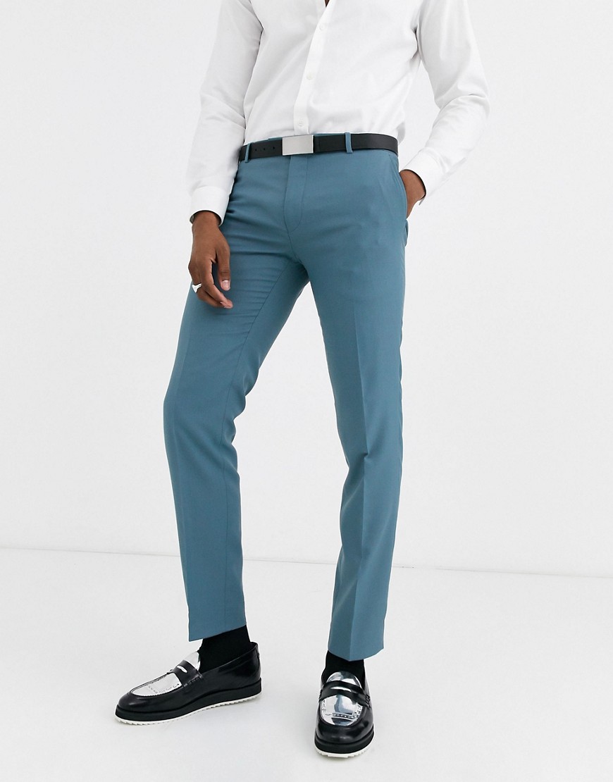 Twisted Tailor Hemmingway super skinny suit trousers in blue