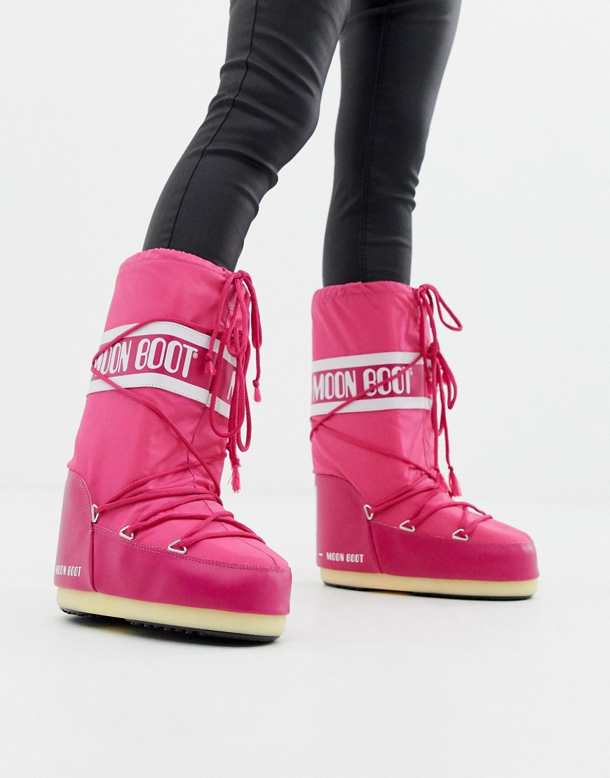 Moon Boot Nylon Icon Snowboots in Pink