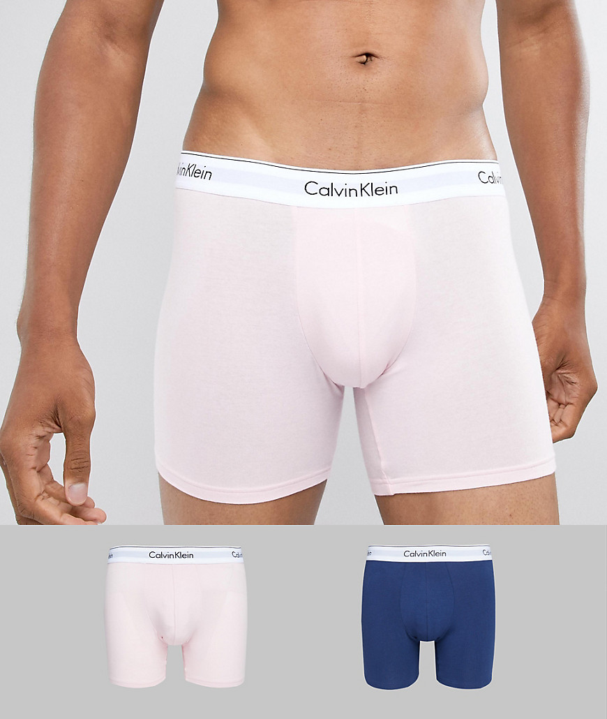 Calvin Klein Boxer Brief Trunks 2 Pack Modern Cotton
