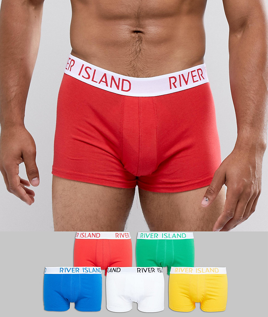 Набор из 5 хипстеров разных цветов River Island - Красный 