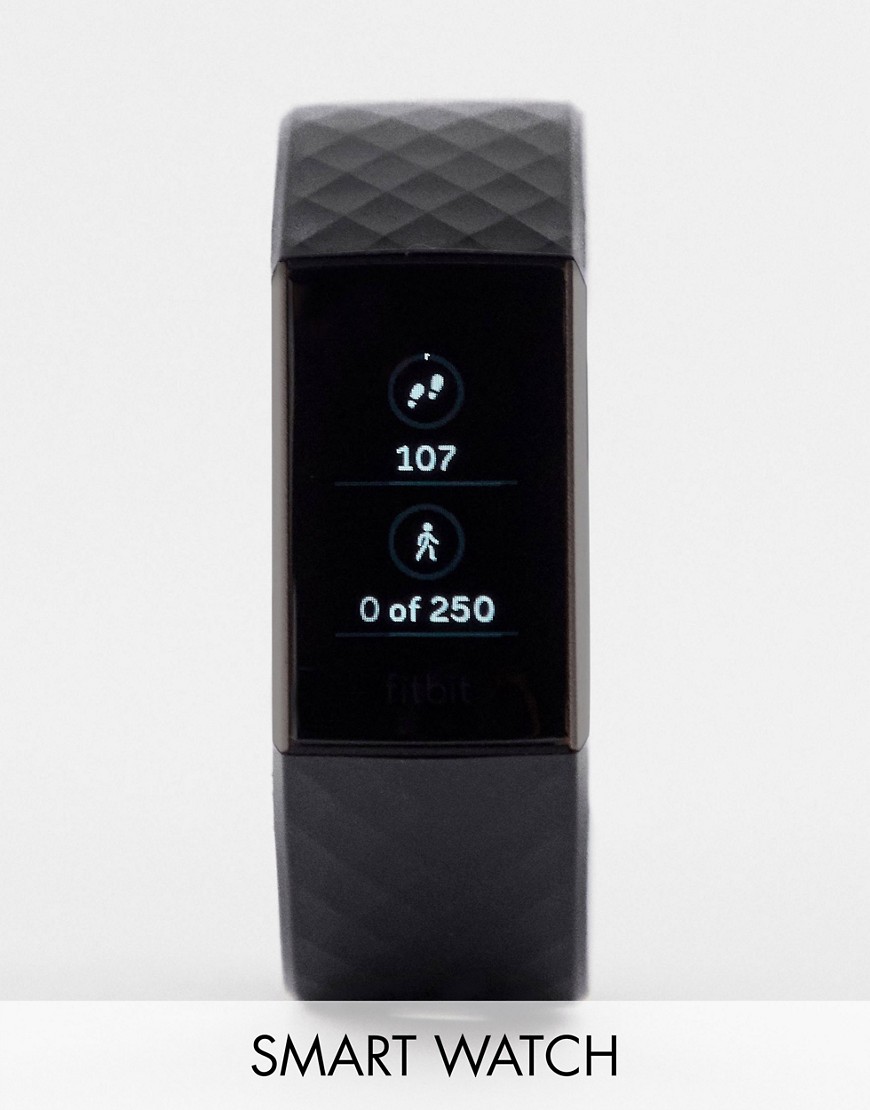 Fitbit Charge 3 smart watch in black