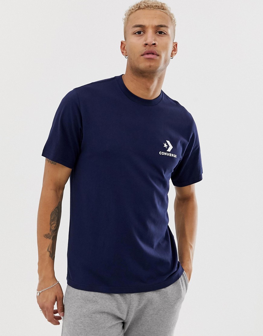 Converse Small Logo T-Shirt In Navy