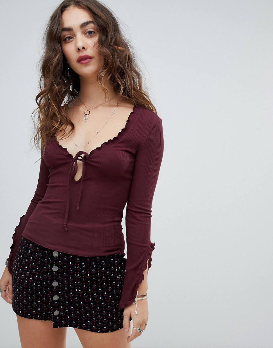 Free People Fall For You long sleeve top