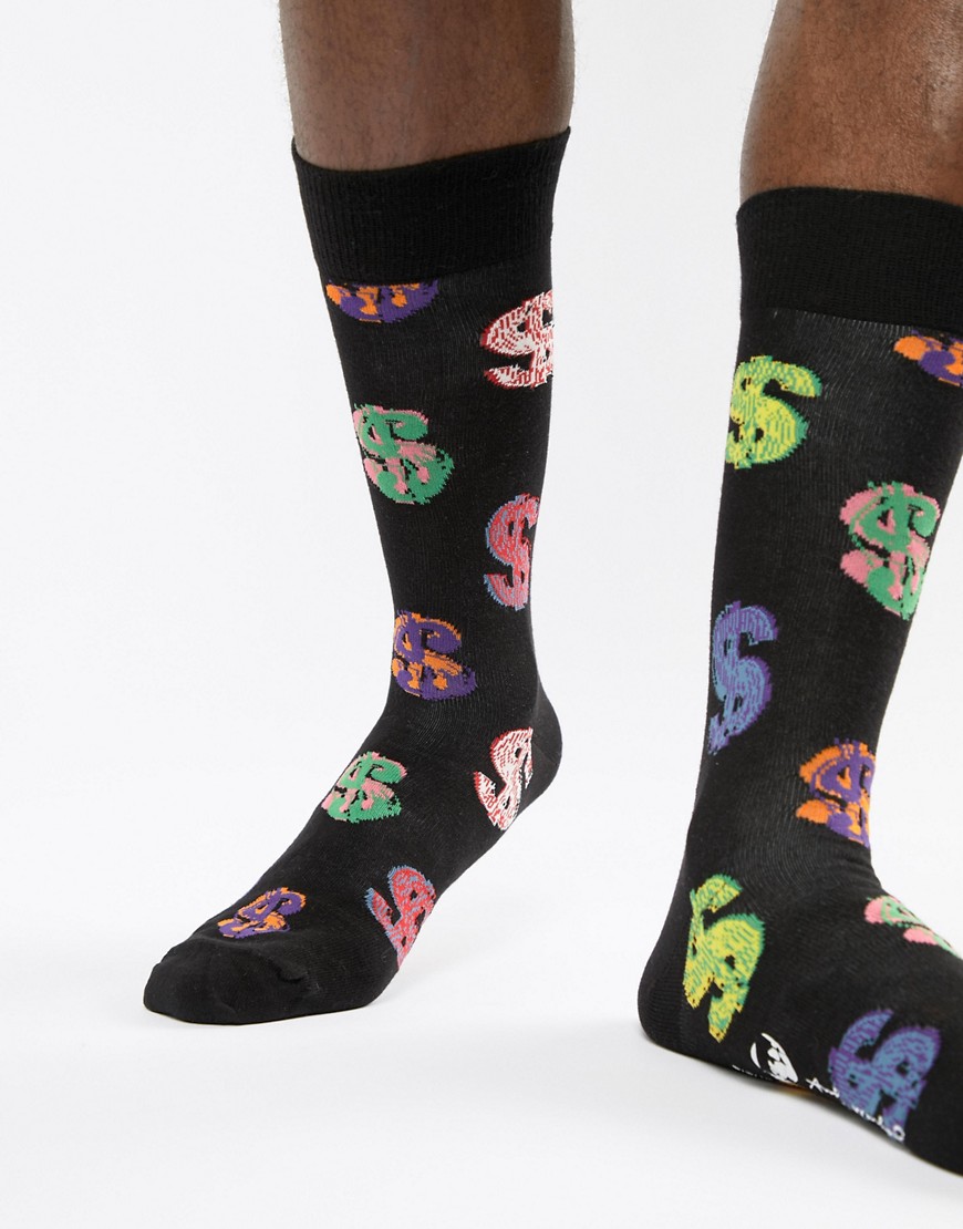 Happy Socks x Andy Warhol Socks - Black
