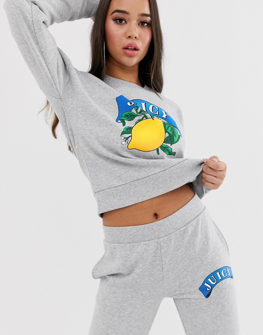 Juicy By Juicy lemon logo sweater