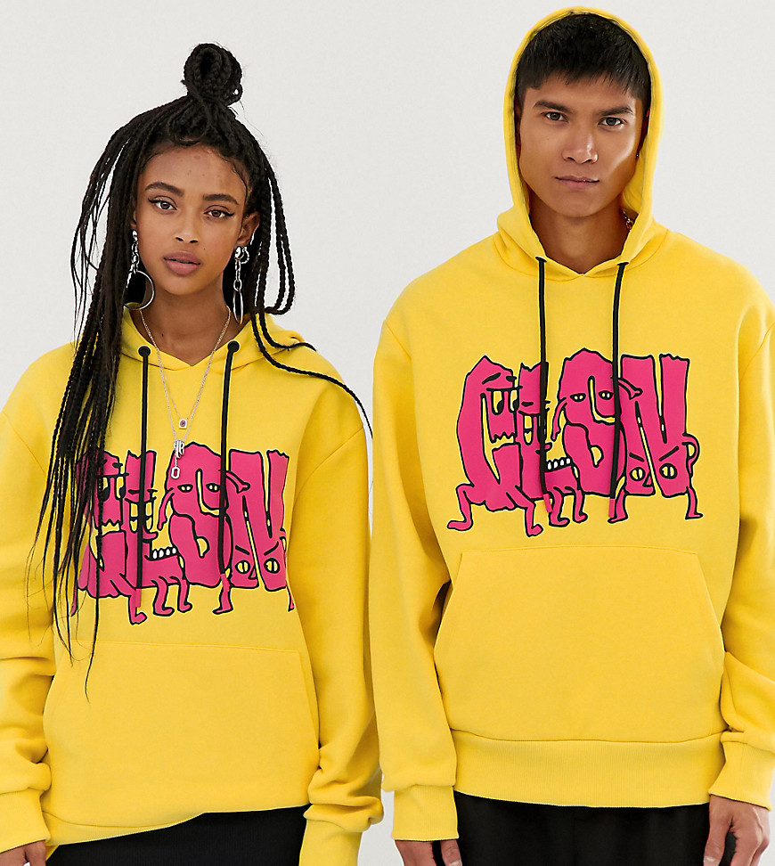 COLLUSION Unisex hoodie with print