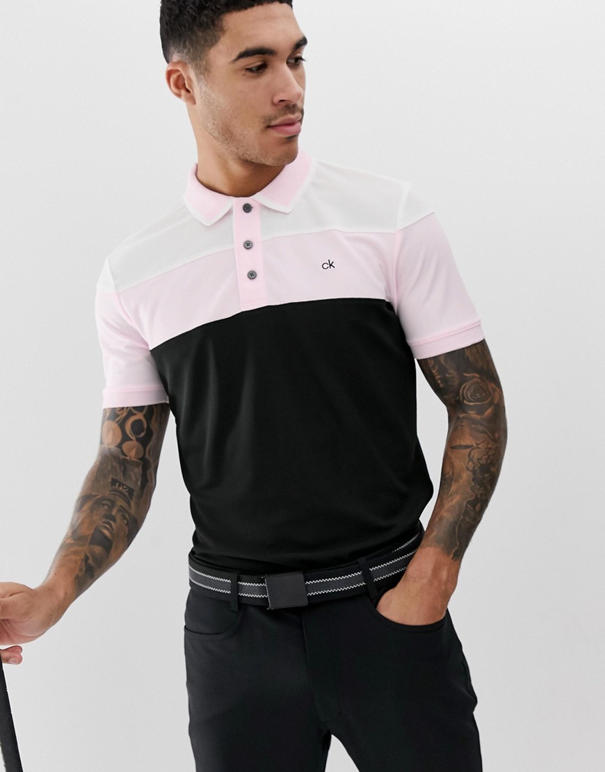 Calvin Klein Golf Arinox polo in pink
