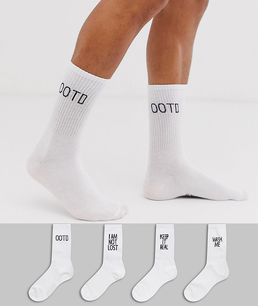 Jack & Jones slogan socks