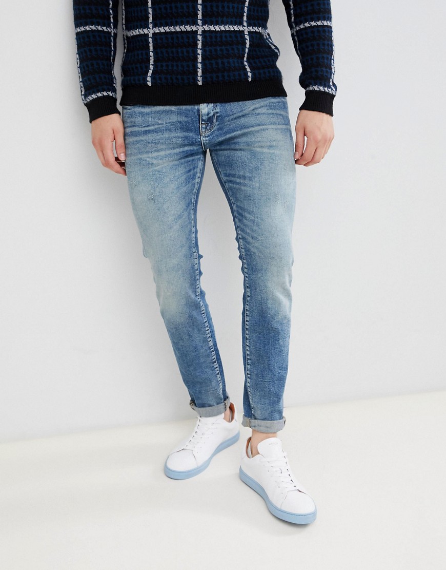 Selected Homme Slim Fit Mid Blue Wash Jeans
