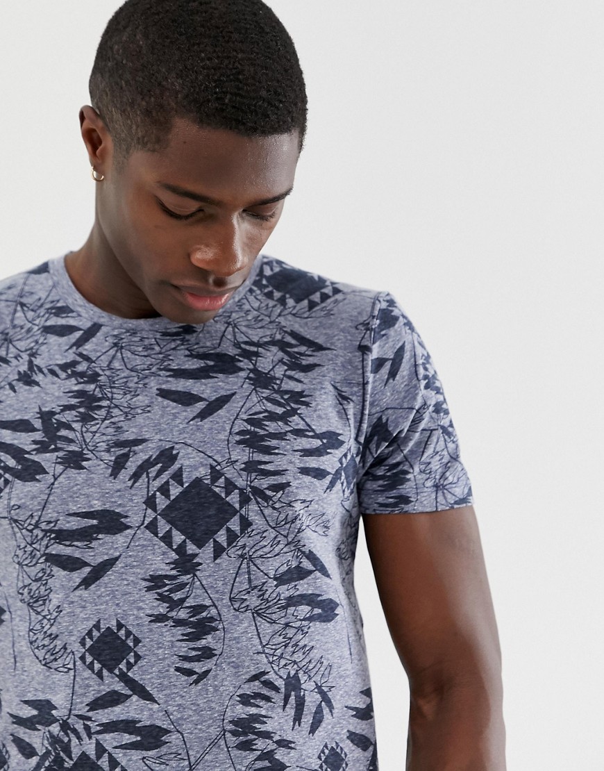 Tom Tailor t-shirt with all over leaf print