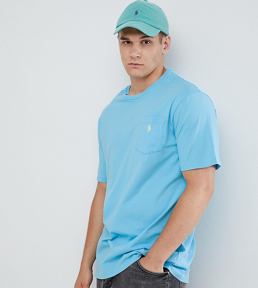 Polo Ralph Lauren Big & Tall pocket t-shirt polo player in blue marl