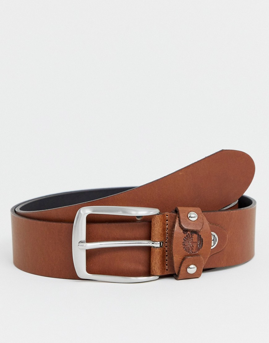 Timberland leather belt in tan