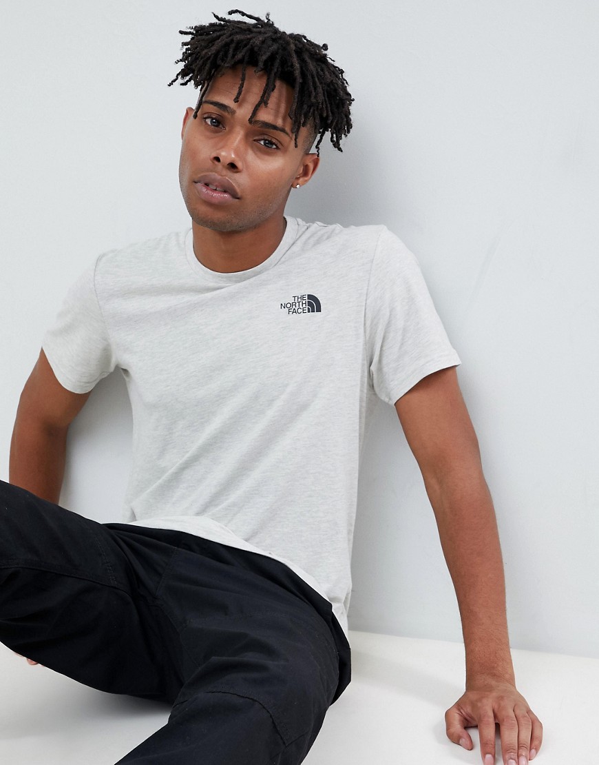 The North Face Simple Dome T-Shirt in Oat Grey - Grey