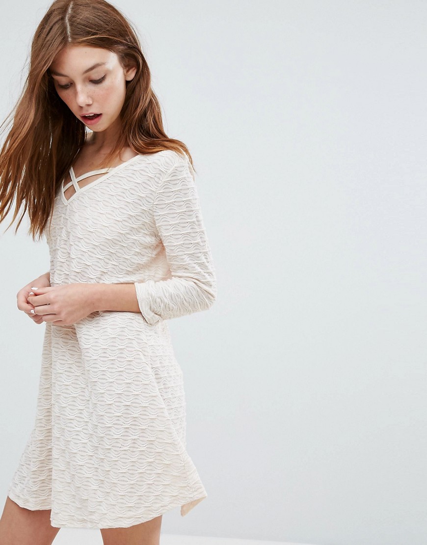 Oeuvre Long Sleeve Dress - Apricot