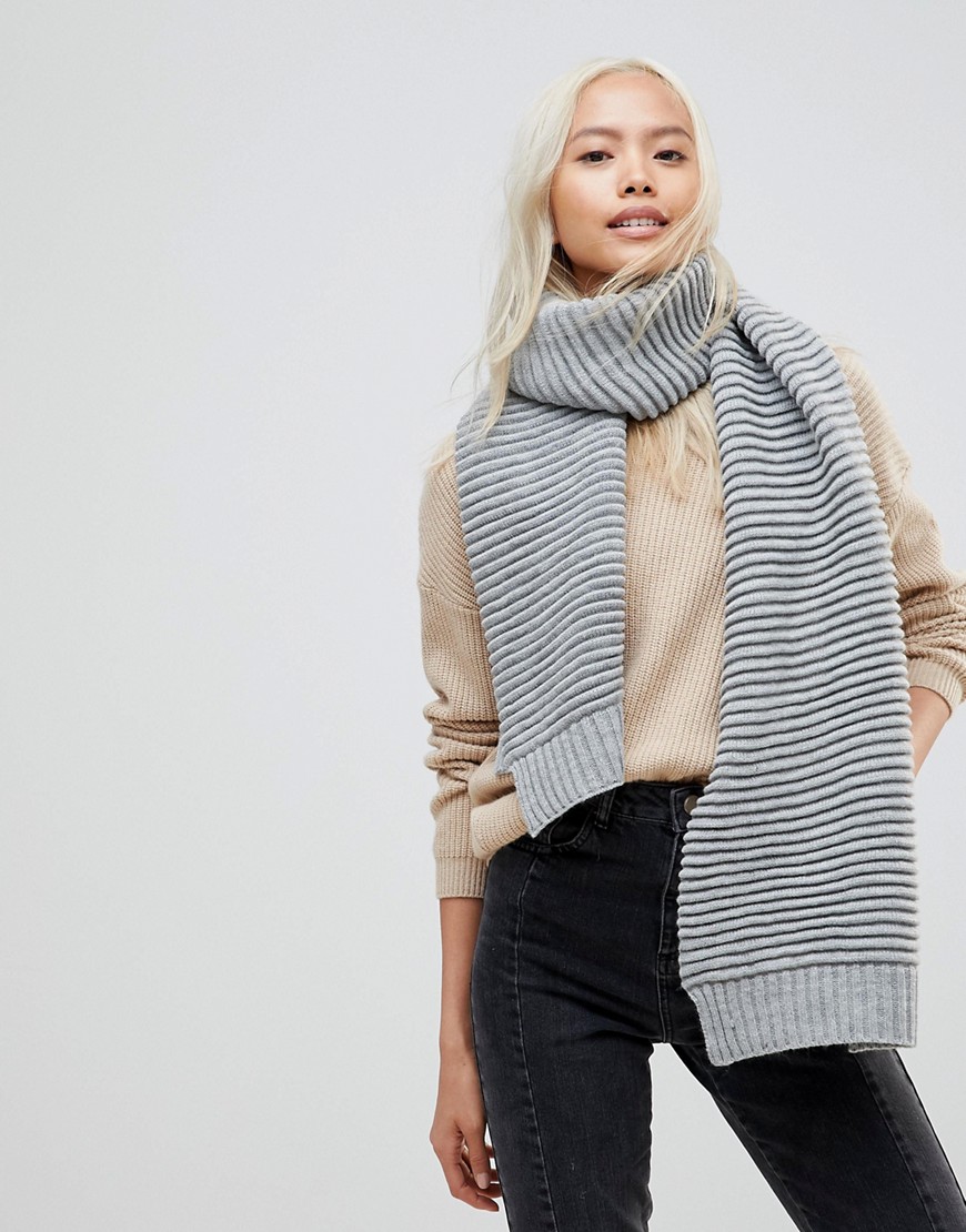 French Connection Ribbed Scarf