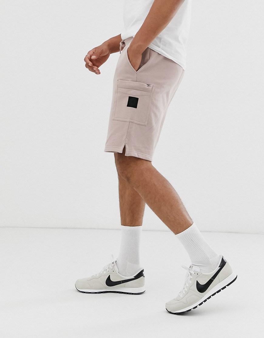 Burton Menswear jersey shorts in pink