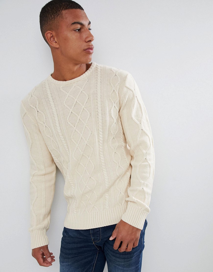 Another Influence Cable Knit Jumper