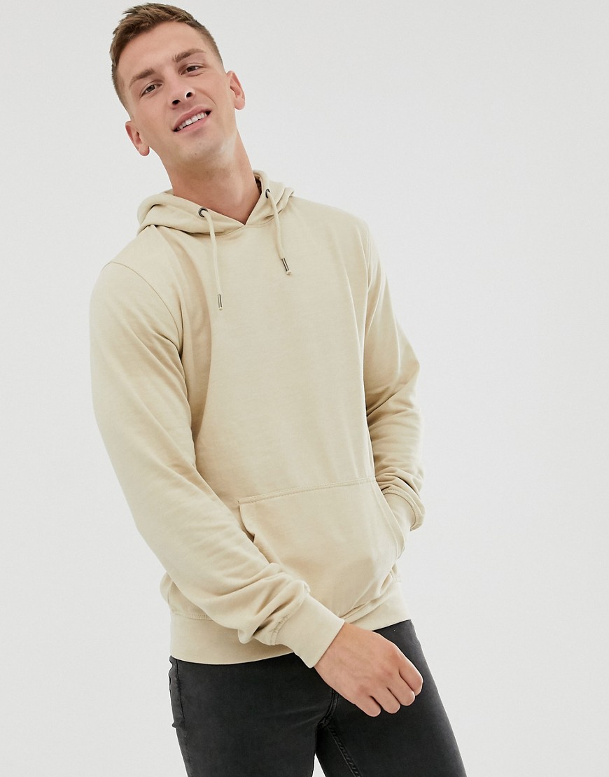 Soul Star basic hoodie in beige