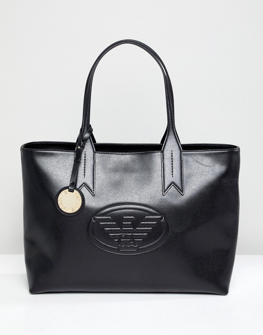 Emporio Armani Signature Zip Tote Bag - 80001 black