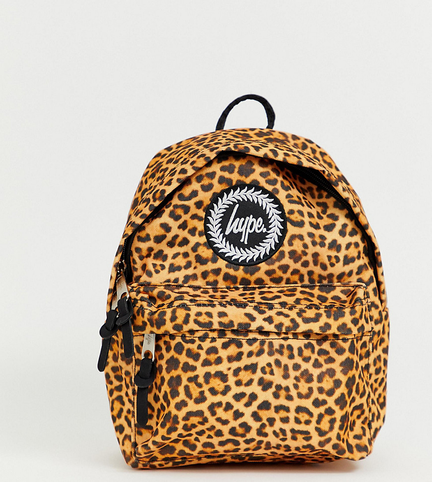 Hype leopard print mini backpack