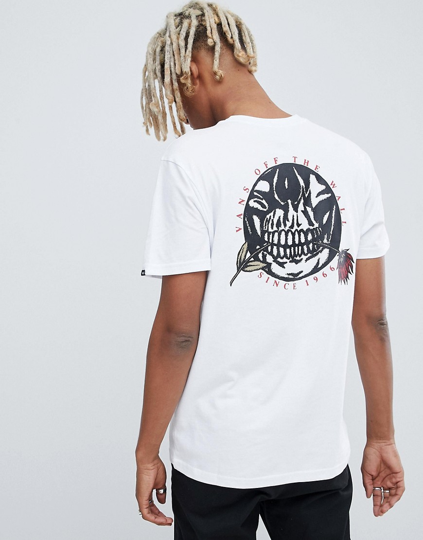 Vans t-shirt with back print in white VN0A3HR6WHT1