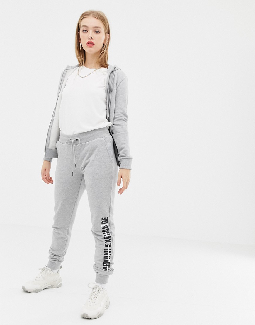 Armani Exchange jogger with crossed out logo