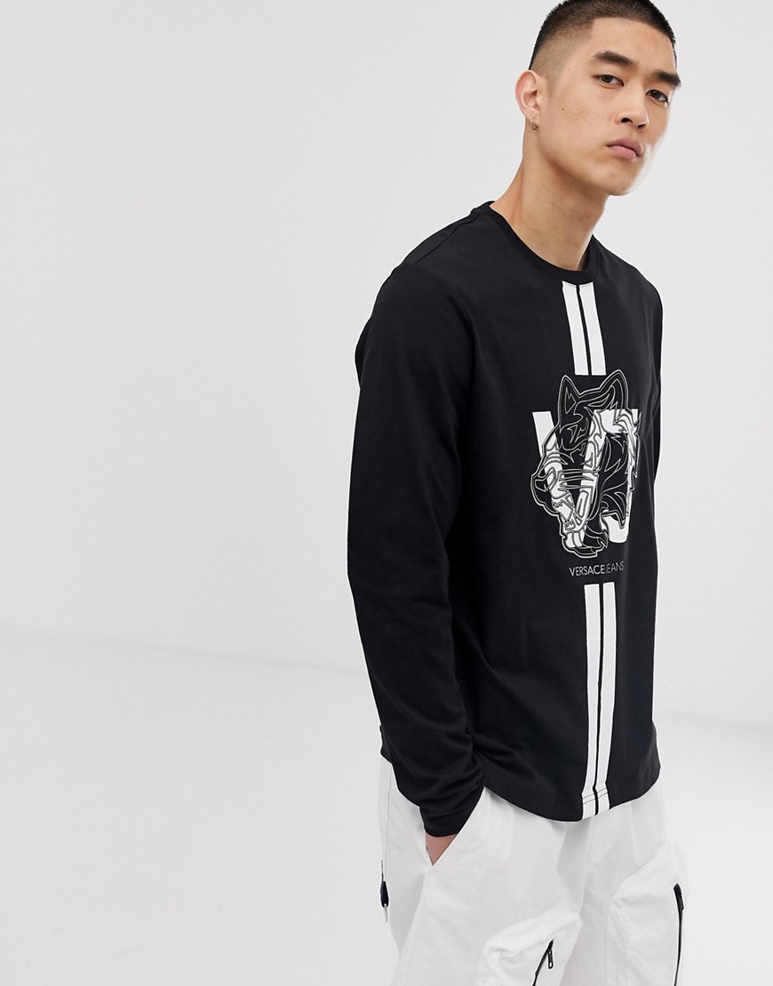 Versace Jeans sweatshirt in black with chest logo