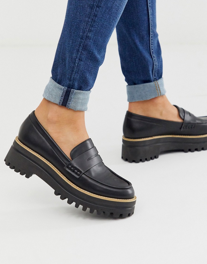 Park Lane chunky loafers in black