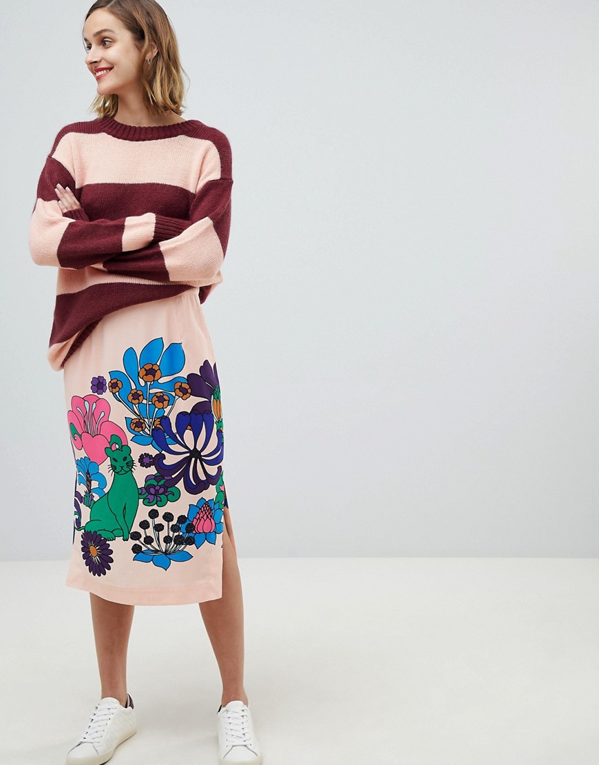 Essentiel Antwerp retro bloom skirt