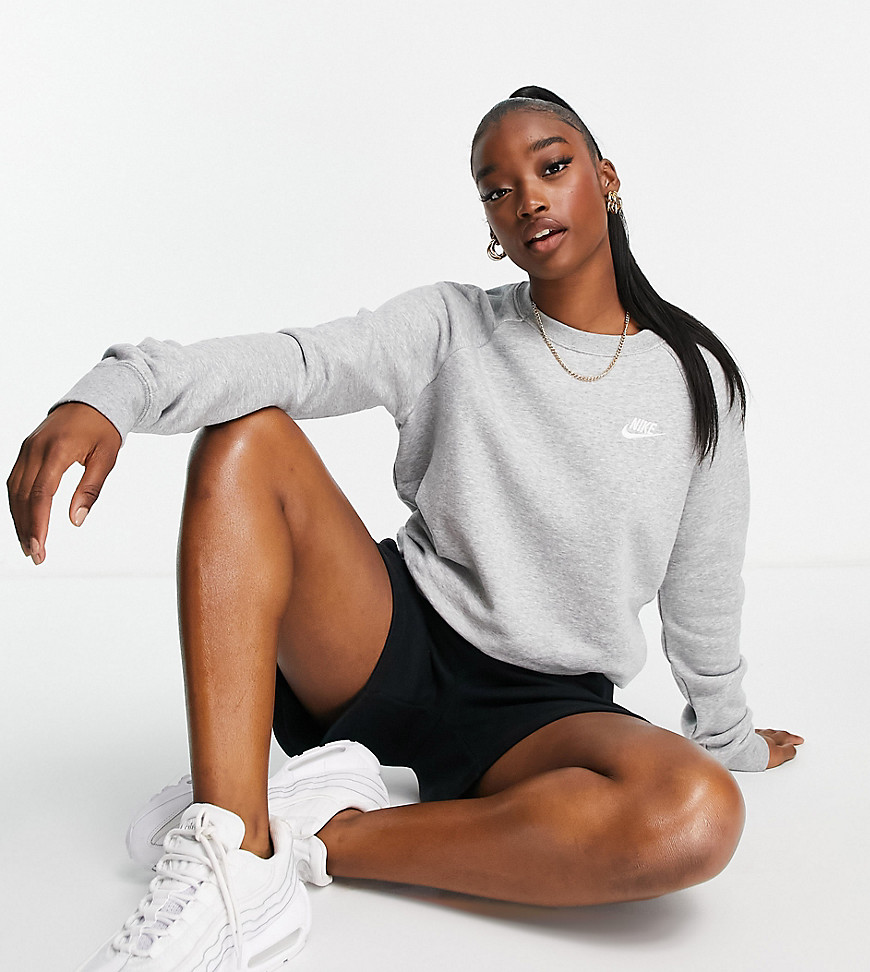 Nike grey essentials crew neck sweatshirt