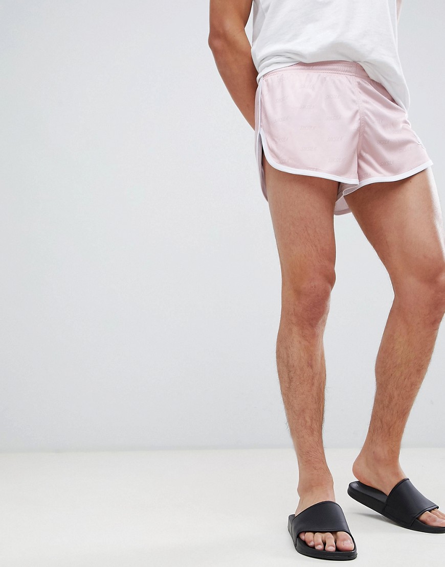 SikSilk shadow sprinter shorts in pink