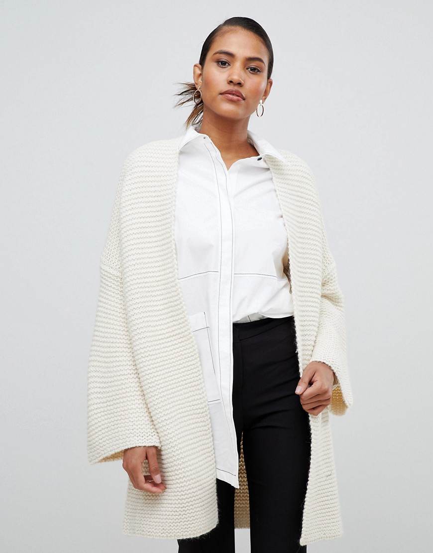 French Connection Hildred Longline Cardigan - Classic cream