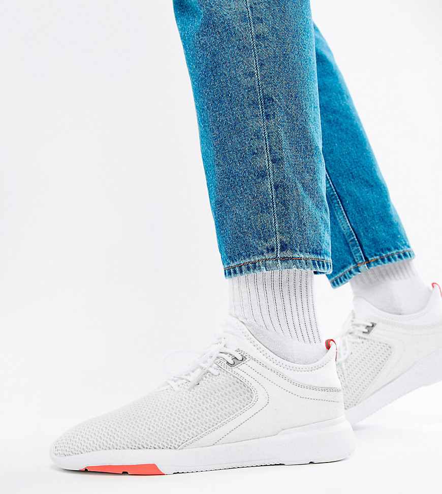 Pull&Bear knitted trainers in white