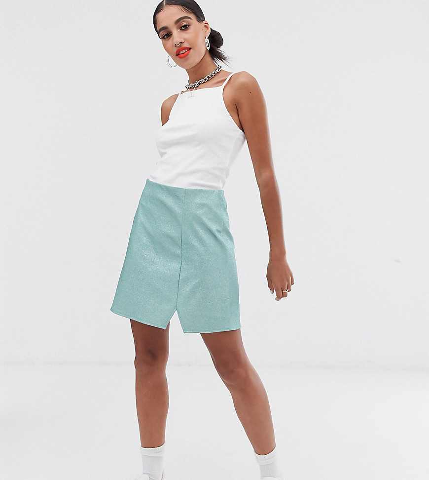 Reclaimed Vintage inspired skirt in glitter