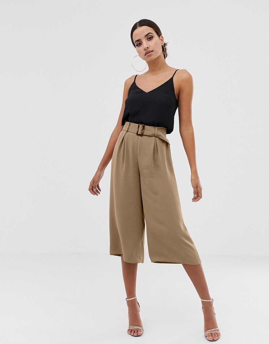 Lipsy belted crop trousers