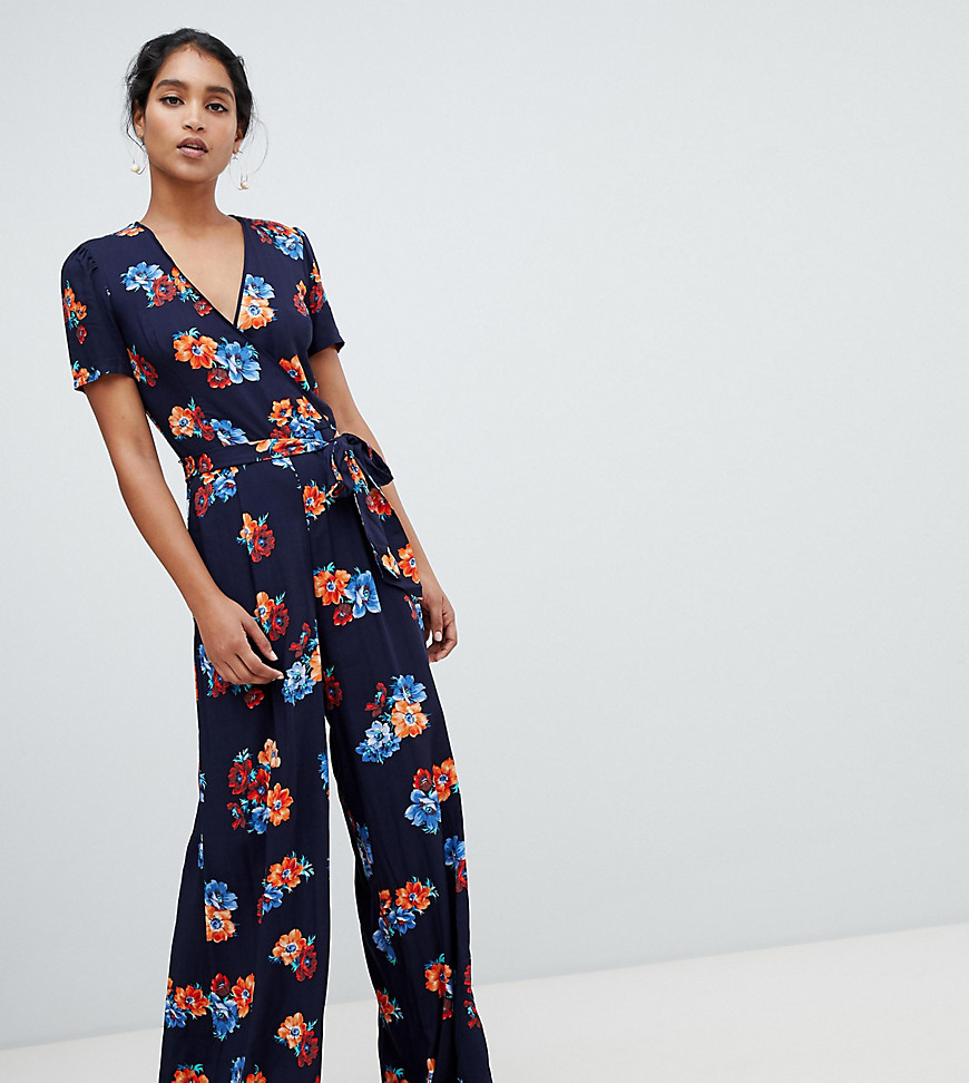 Oasis wide leg jumpsuit in floral print
