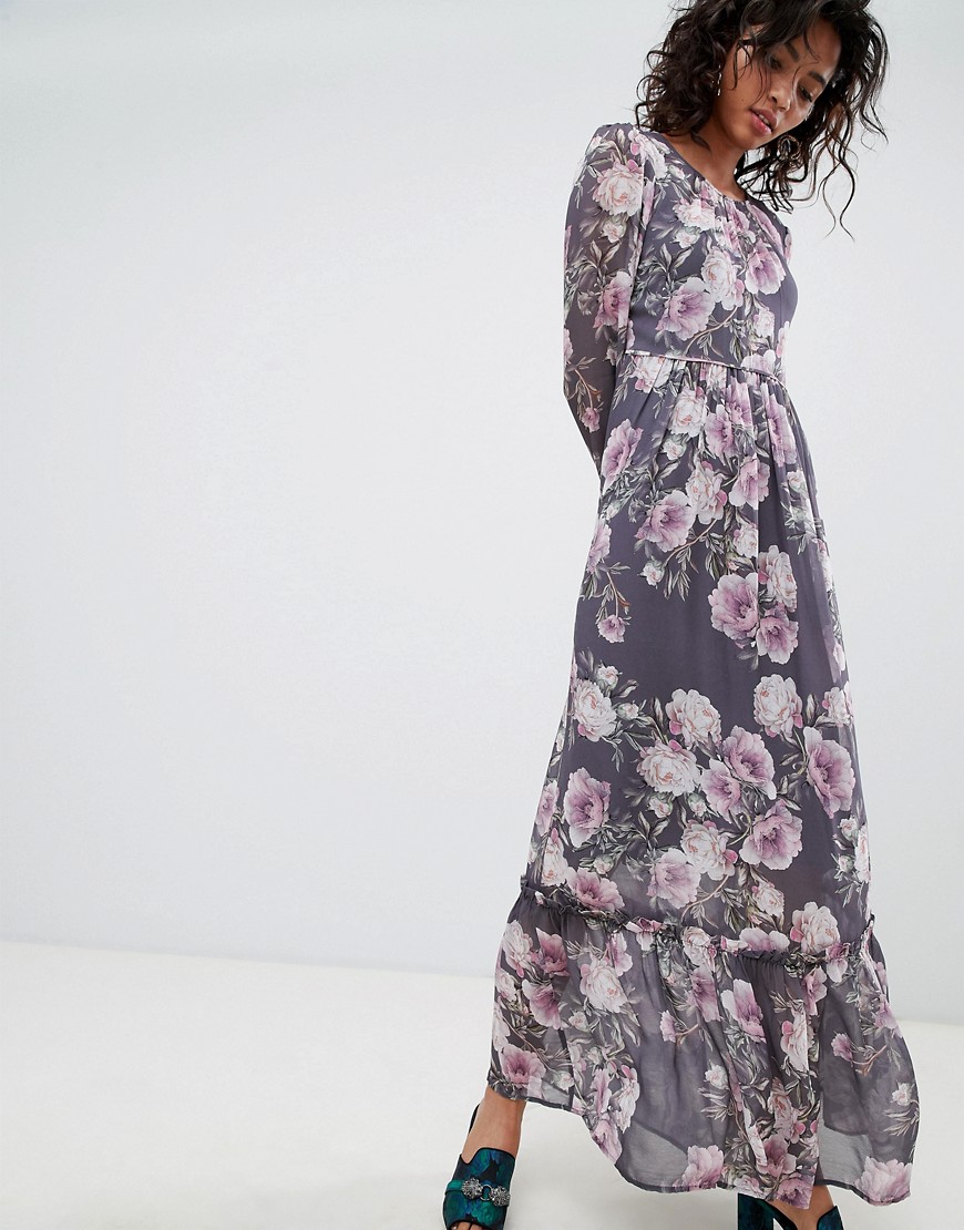 Ghost long sleeve printed maxi dress - Lilia bloom