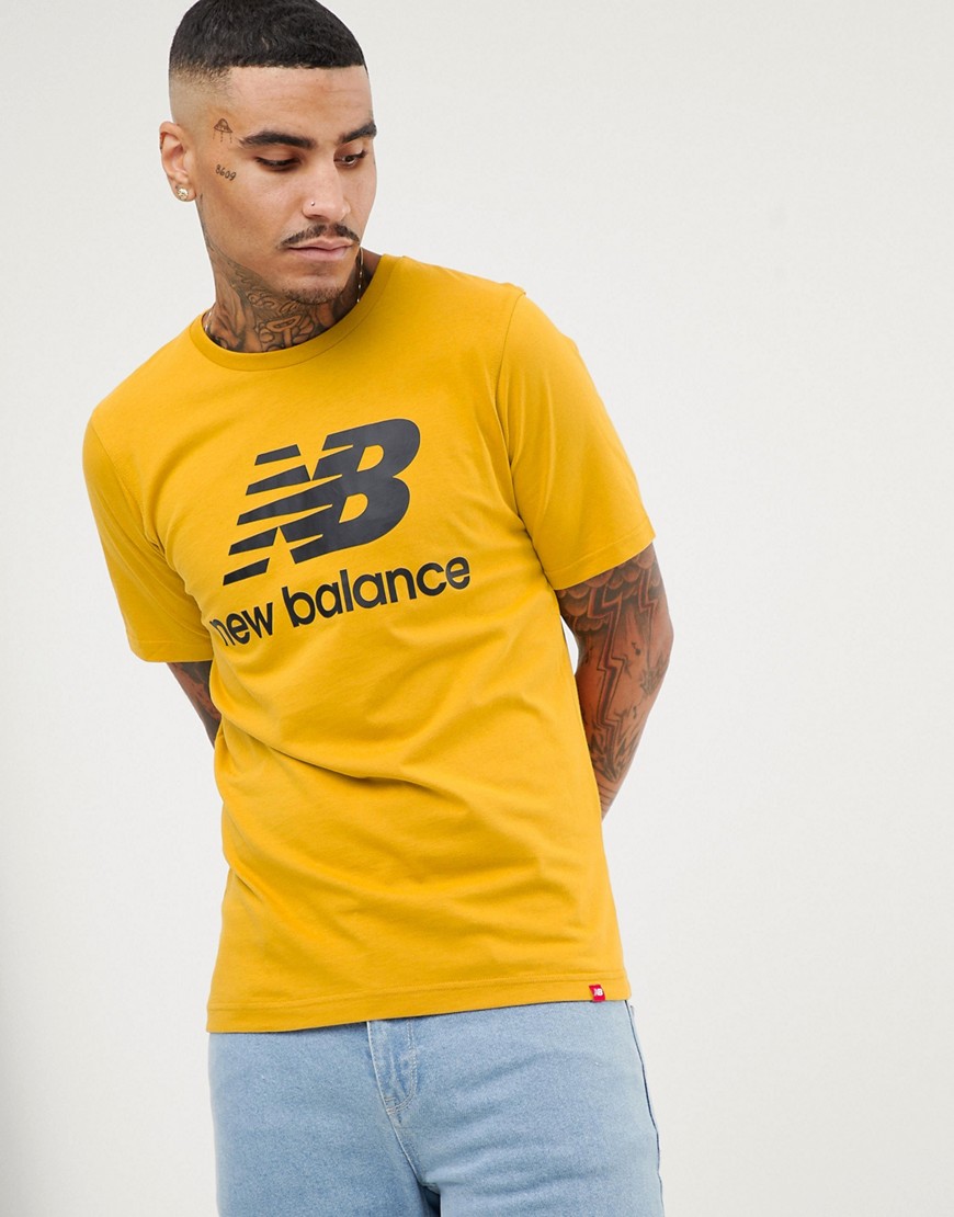 New Balance logo t-shirt in yellow MT83530_BR1